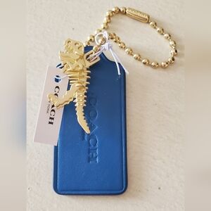 *72 HOUR SALE* Coach Blue Replacement Hangtag With Alloy Steel UB Rexy Charm💕